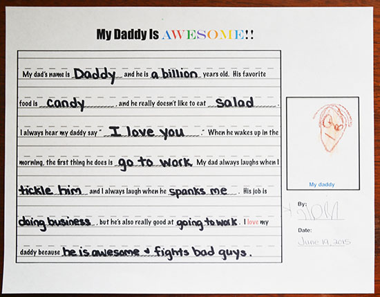 Fathers Day Printable