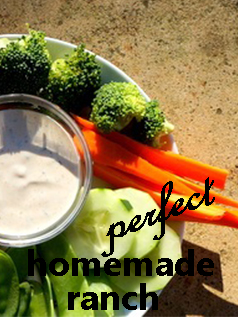 Recipe for perfect homemade ranch