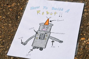 blue hat transforming robot instructions