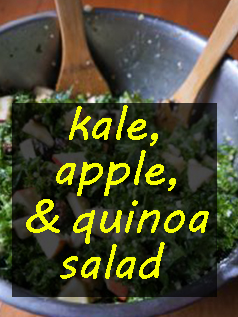 kale, apple, quinoa salad