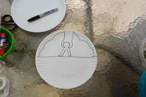 Paper plate angel