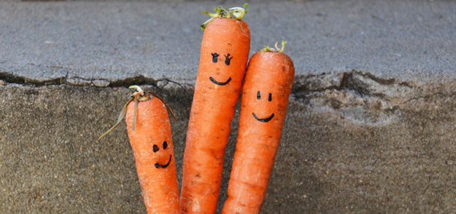 Things that make a moms day - happy carrots