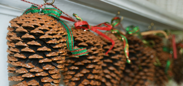 How to make beautiful pinecone garland